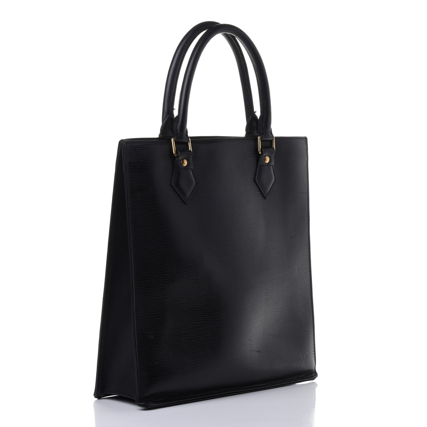 Louis Vuitton Epi Sac Plat GM Black 2 of 4