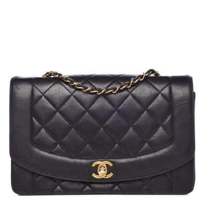 Chanel Lambskin Quilted Medium Single Flap Black 1 of 9