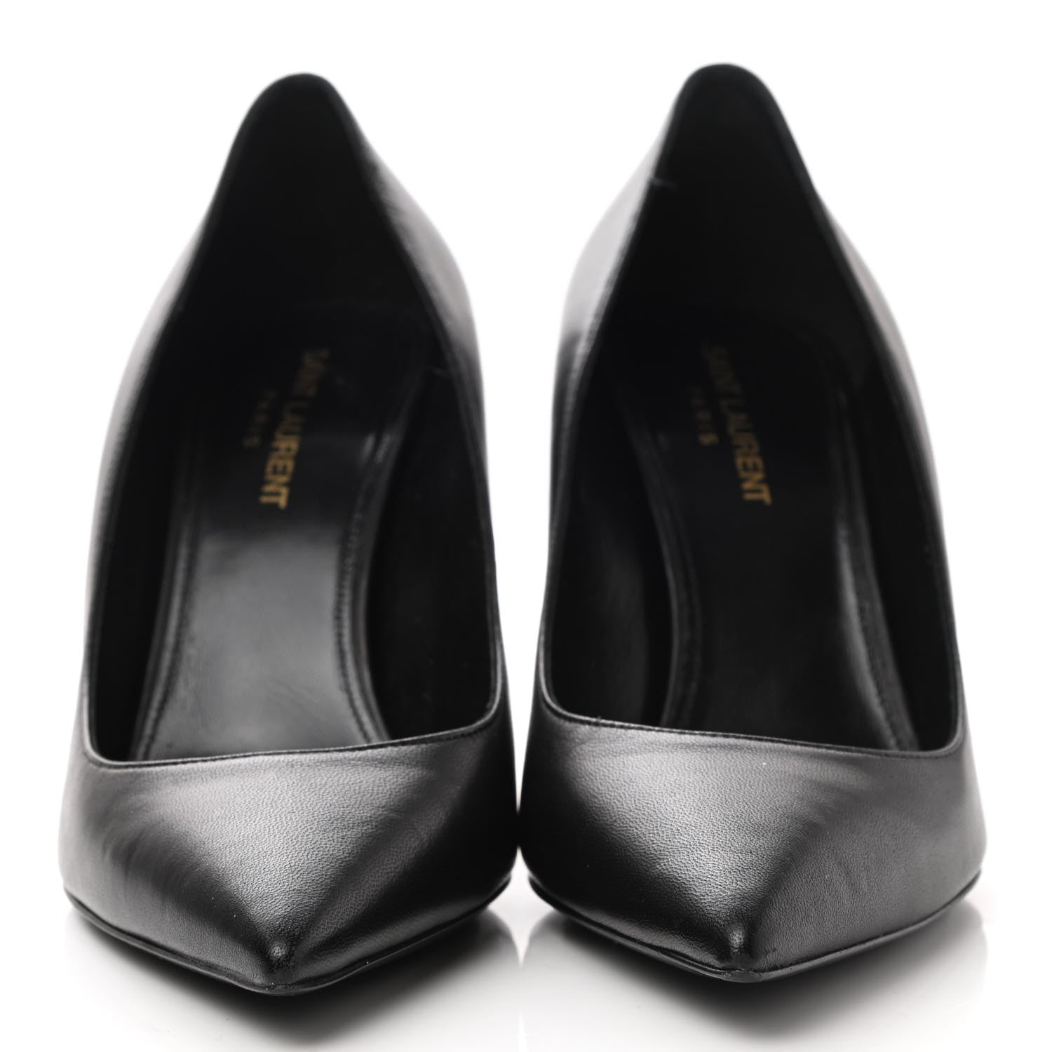 Saint Laurent Calfskin Opyum 85 Pumps 39 Black 2 of 10