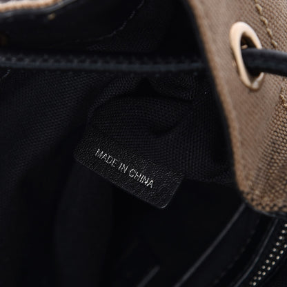 Burberry Canvas Mega Check Medium Rucksack Backpack Black 8 of 8