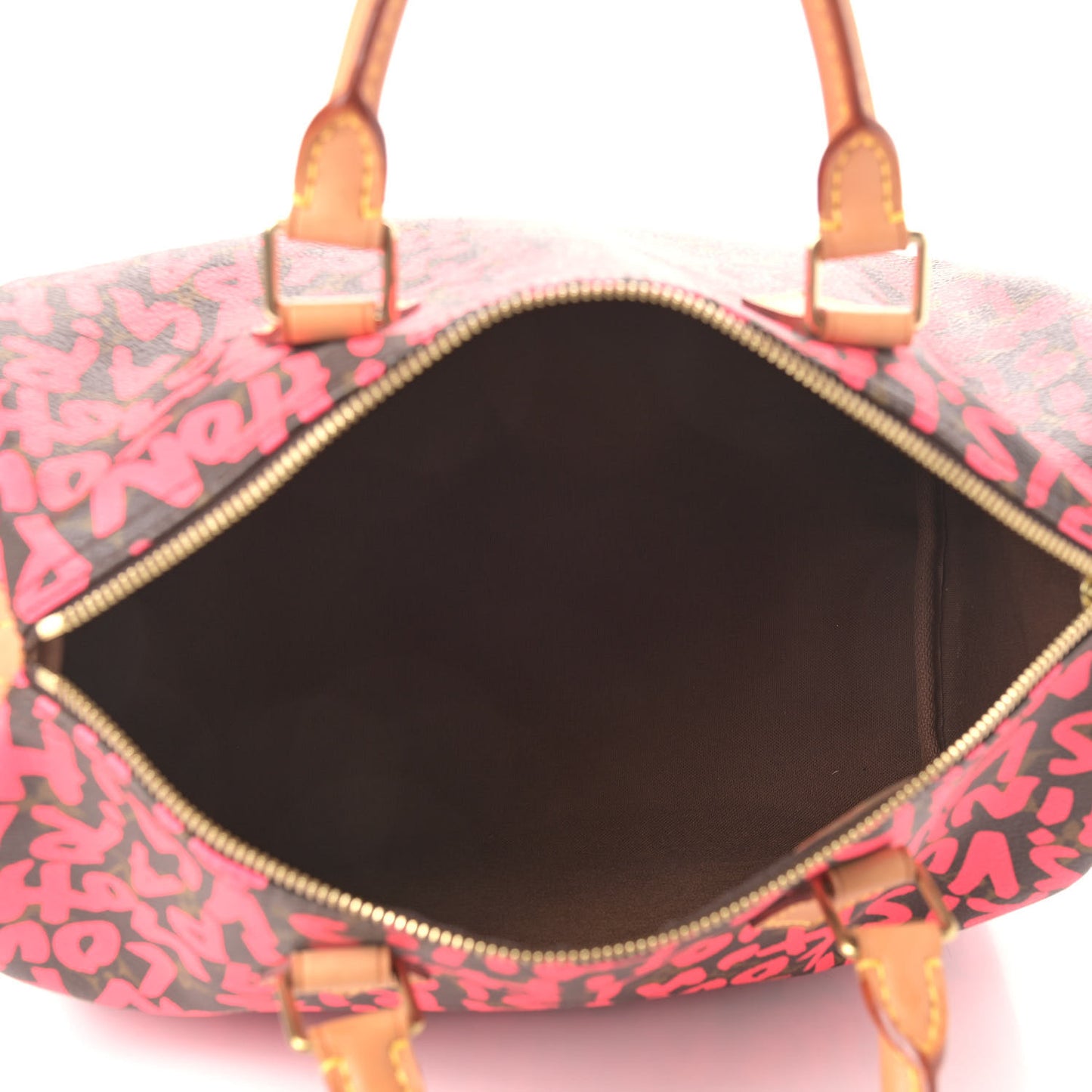 Monogram Graffiti Speedy 30 Fuchsia