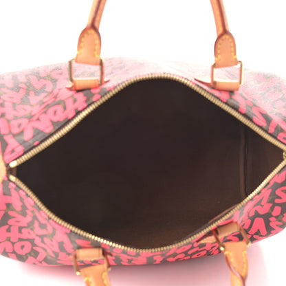 Louis Vuitton Monogram Graffiti Speedy 30 Fuchsia 5 of 10