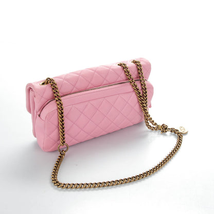 Chanel Calfskin Quilted Small CC Crown Flap Pink 3 of 11