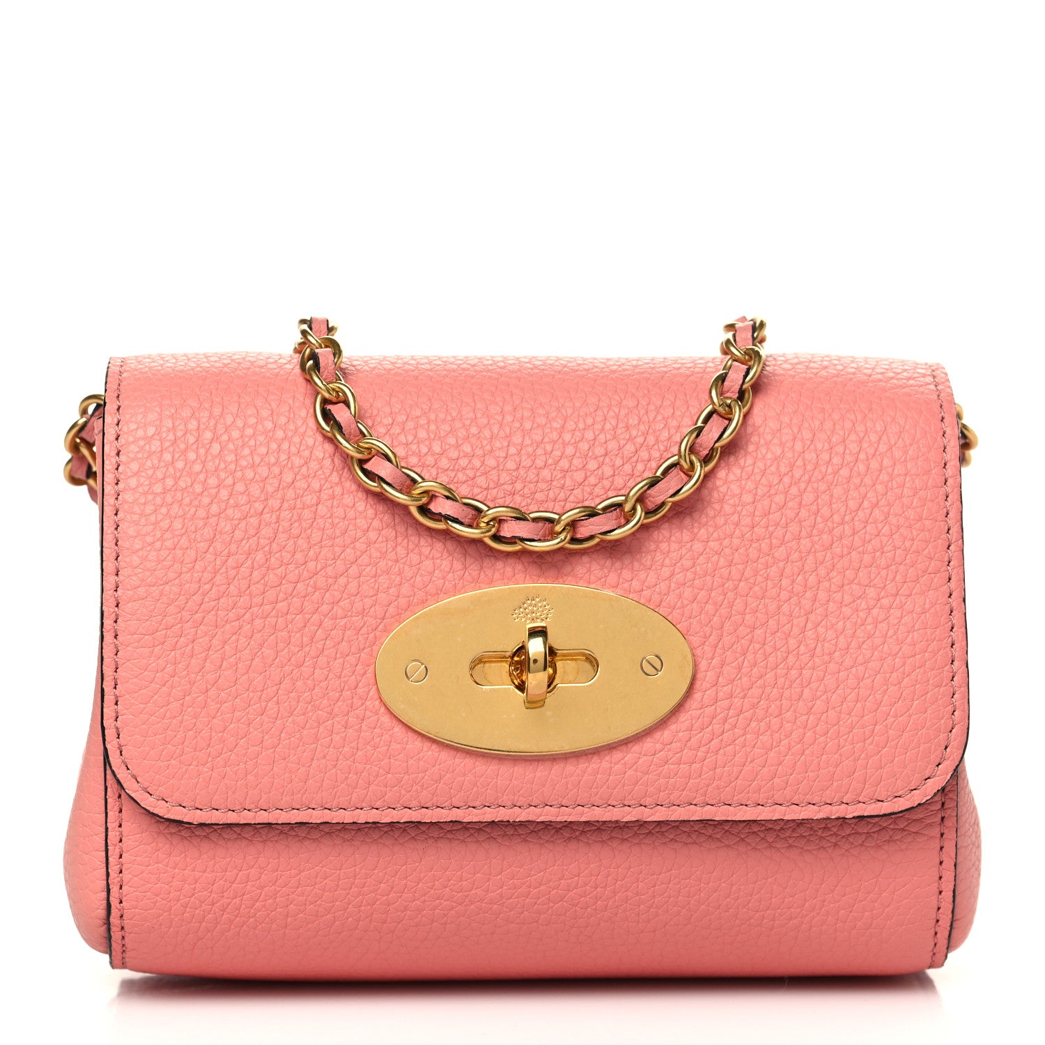 Mulberry Small Classic Grain Calfskin Mini Lily Macaroon Pink 1 of 5