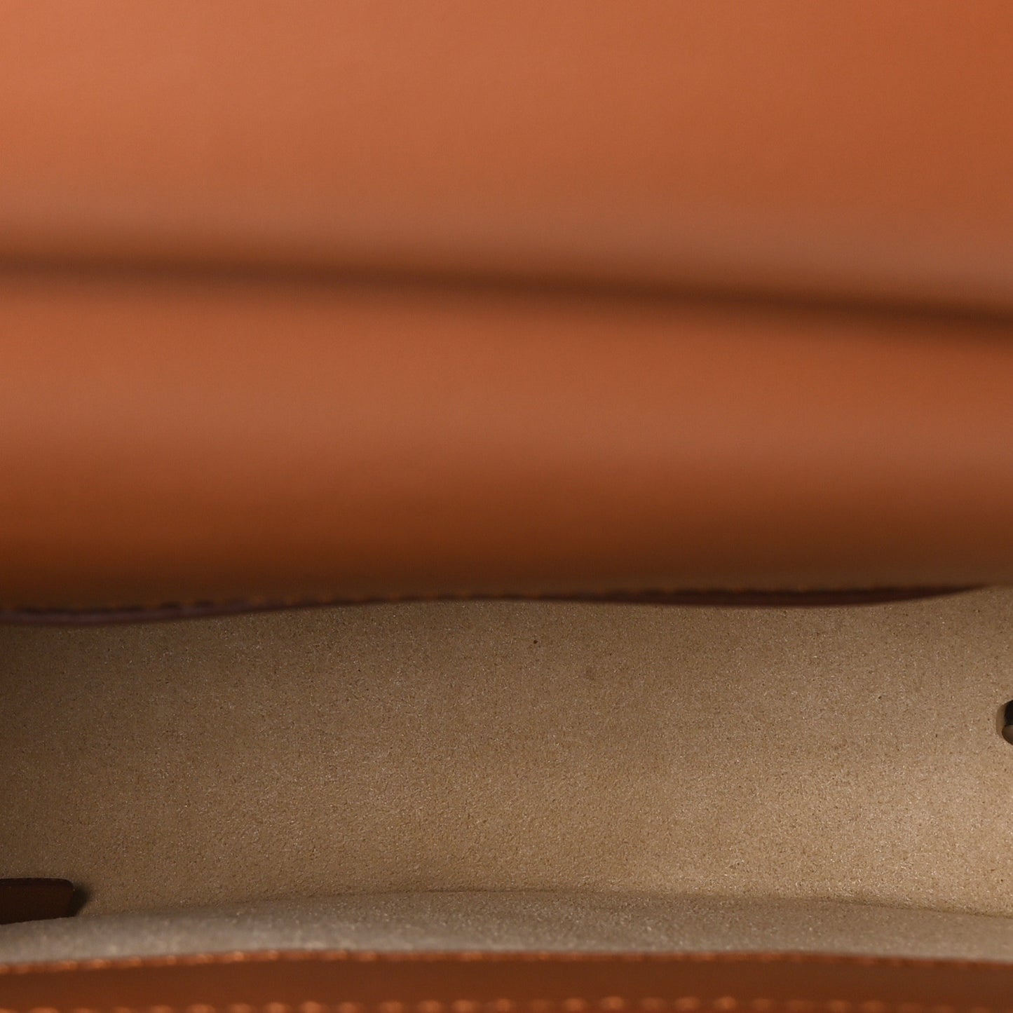 Calfskin Mini Infinity Saddle Bag Cognac
