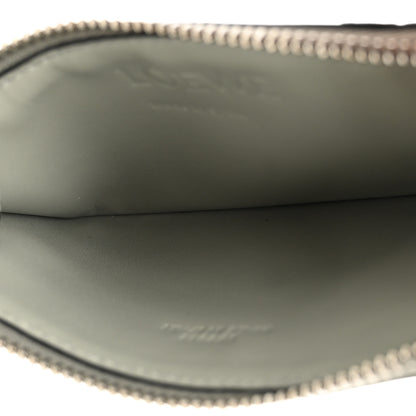 Loewe Calfskin Puzzle Colorblock Coin Card Holder Ash Grey Light Celadon 5 of 9