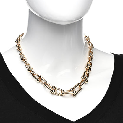 Tiffany 18K Rose Gold HardWear Graduated Link Necklace 2 of 4