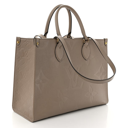 Louis Vuitton Empreinte Monogram Giant Onthego MM Tourterelle 3 of 9
