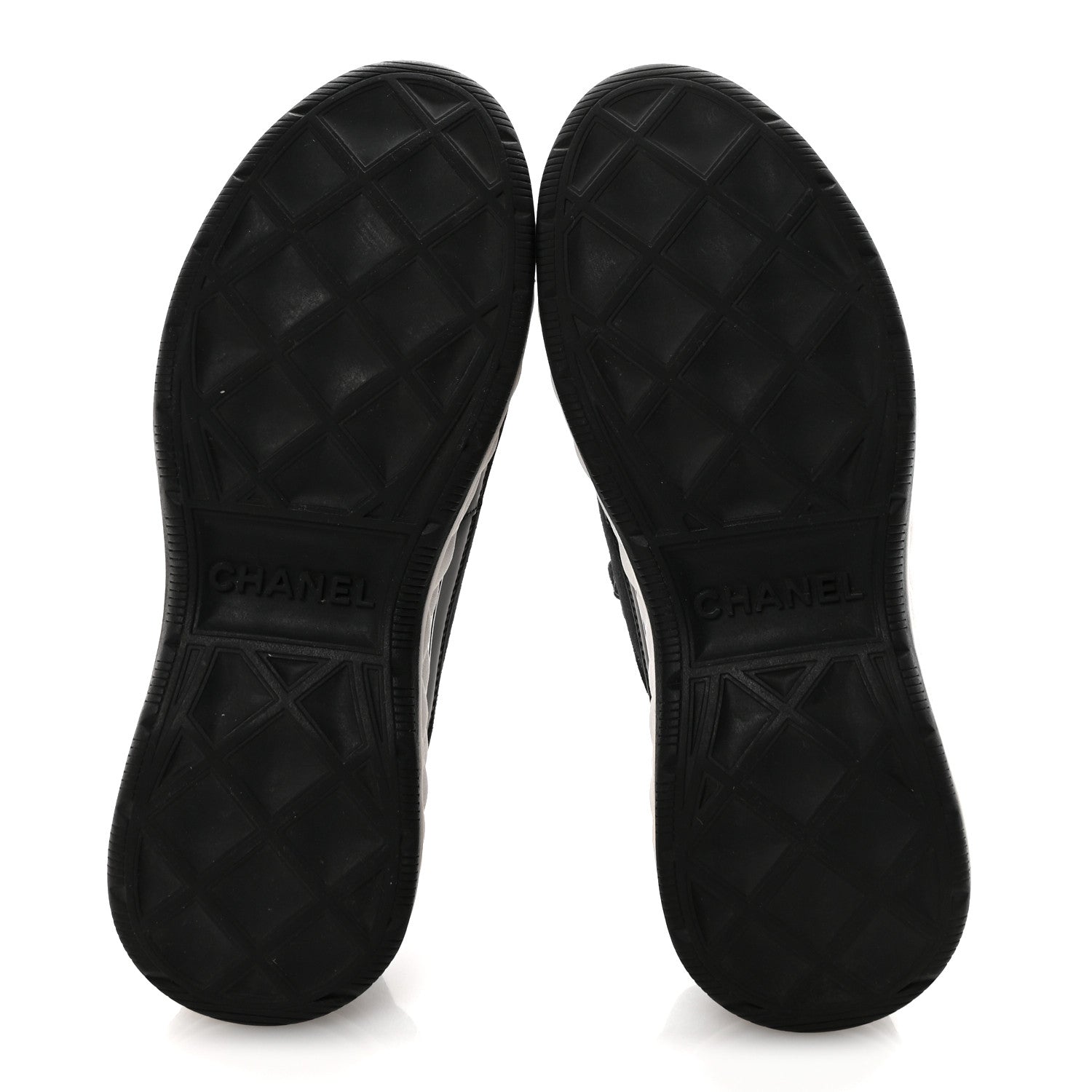 Chanel Velvet Calfskin Mixed Fibers CC Sneakers 36.5 Black 6 of 10