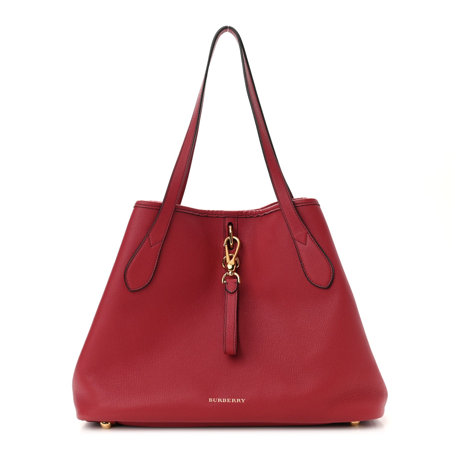 Burberry Grainy Calfskin Medium Honeybrook Tote Red 1 of 9