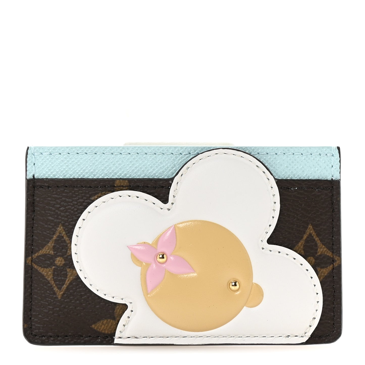 Monogram Vivienne Card Holder Animation Blue