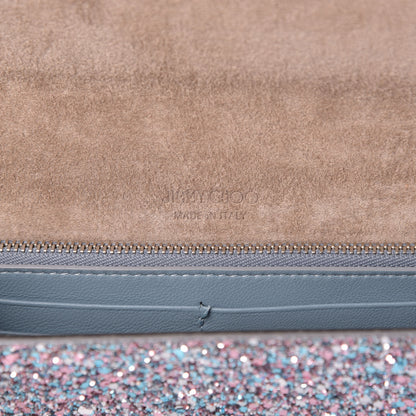 Jimmy Choo Glitter Emmie Clutch Bubblegum Mix 6 of 15