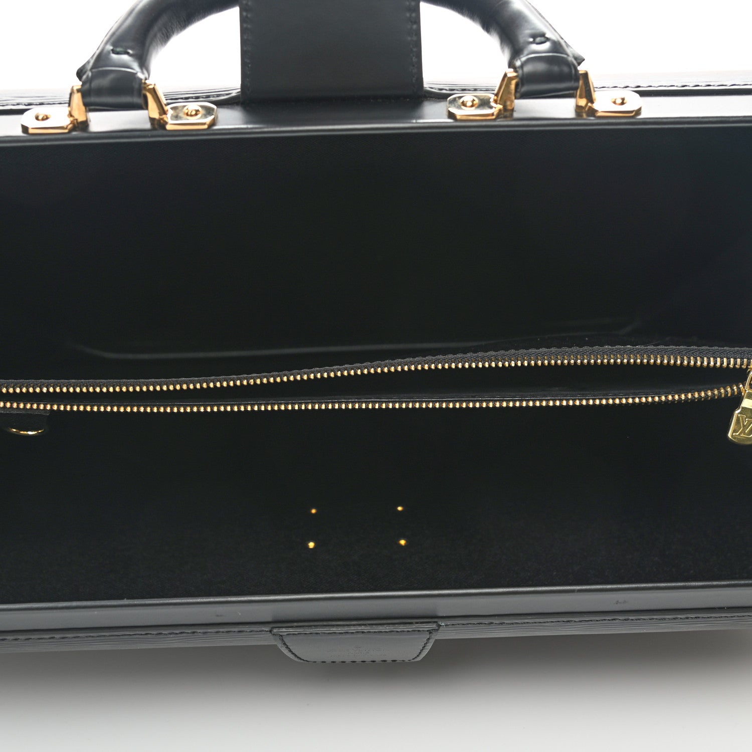 Louis Vuitton Epi Serviette Fermoir Briefcase Black 4 of 8