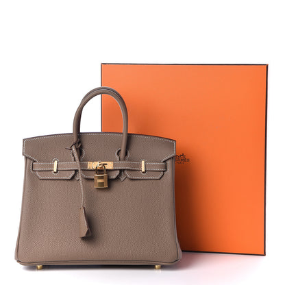 Hermes Togo Birkin 25 Etoupe 35 of 35