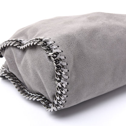 Stella McCartney Shaggy Deer Mini Falabella Fold Over Tote Light Grey 5 of 9