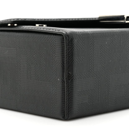 Fendi Vitello King FF Lines Embossed Baguette Soft Trunk Black 8 of 8