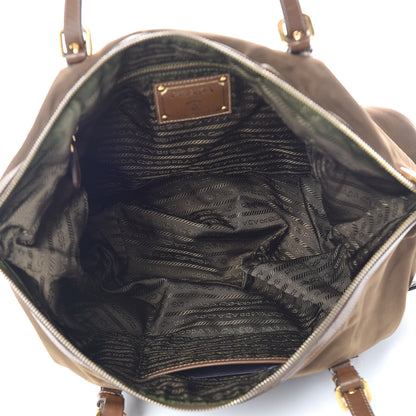 Prada Tessuto Nylon Jacquard Logo Tote Rovere 5 of 29