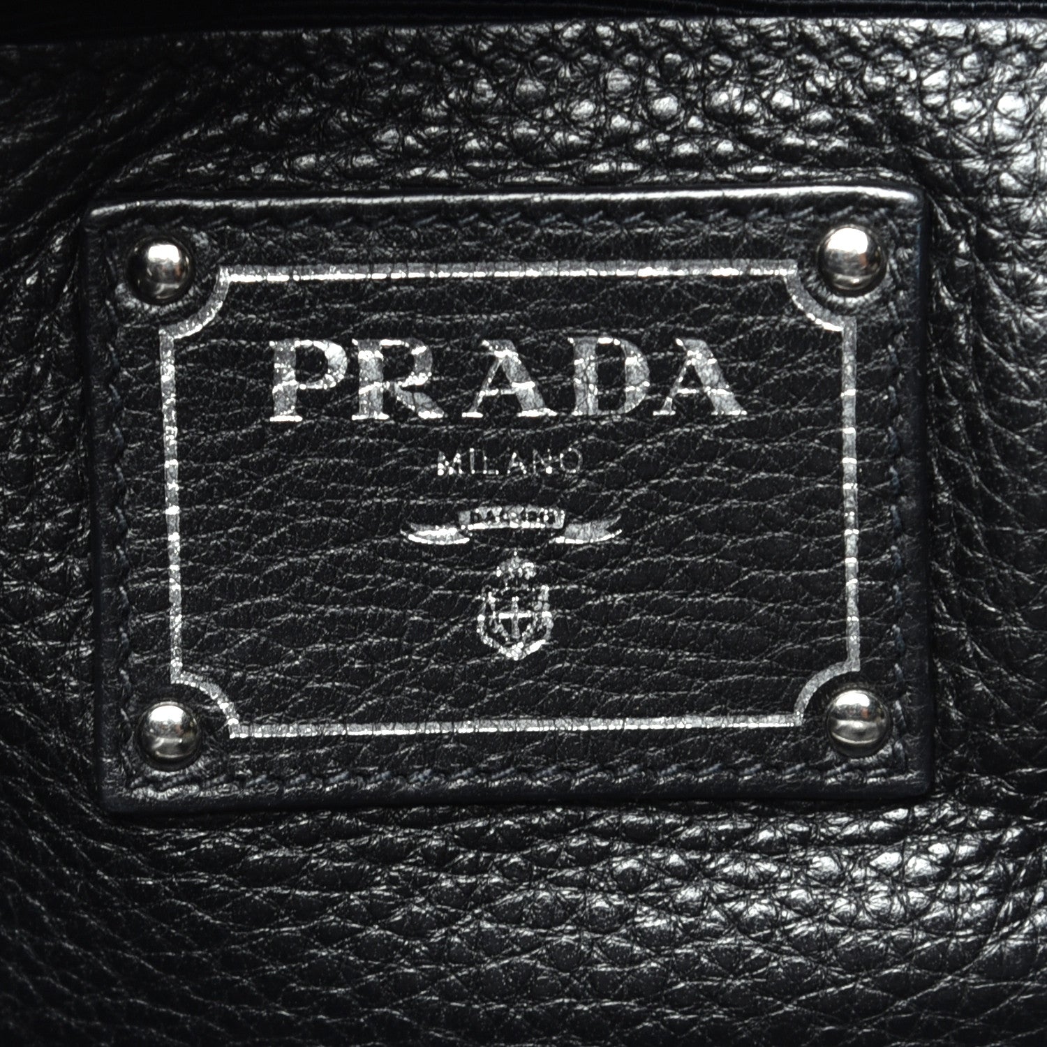 Prada Vitello Phenix Shopping Tote Black 6 of 10