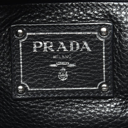 Prada Vitello Phenix Shopping Tote Black 6 of 10