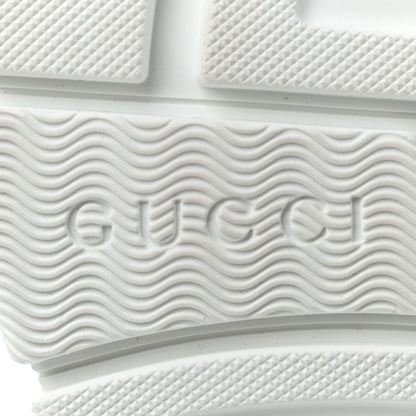 Gucci Nappa Mesh Crystal Embellished Studded Womens Aguru Sandals 38 Great White 6 of 7