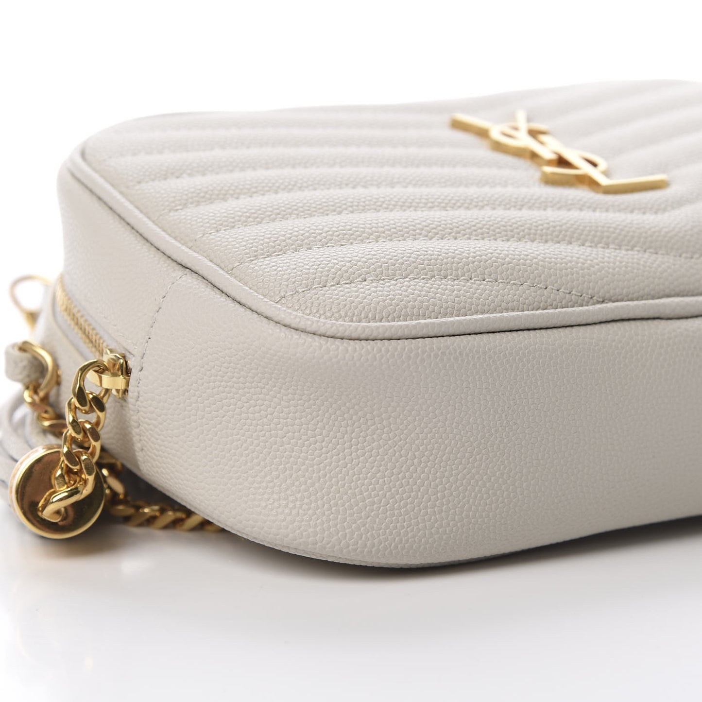 Grain De Poudre Matelasse Monogram Mini Lou Camera Bag Crema Soft