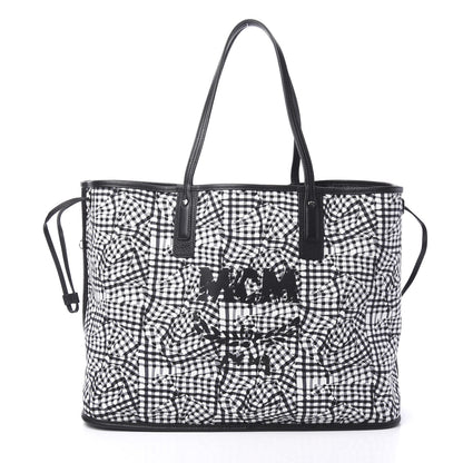 MCM Visetos Large Liz Reversible Shopper Tote Black 4 of 13