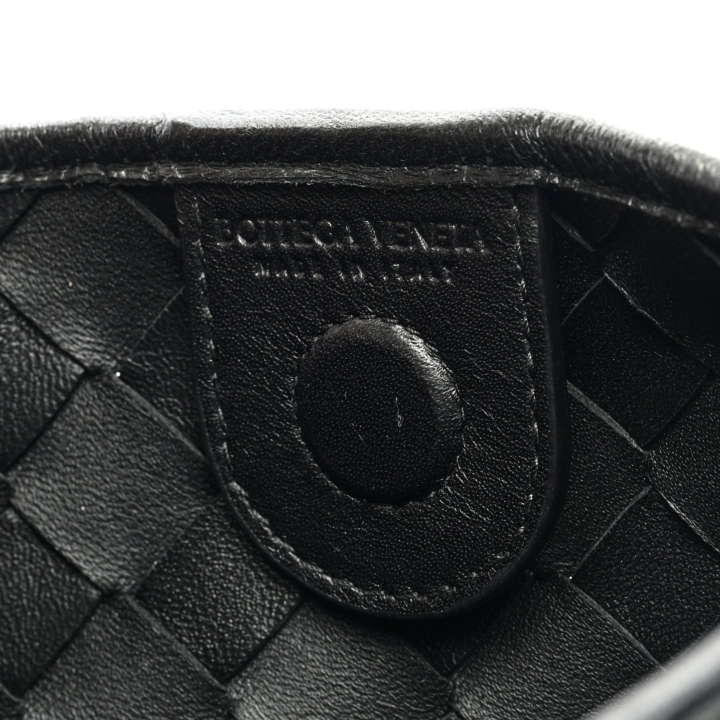Nappa Intrecciato Sardine With Chain Bag Black