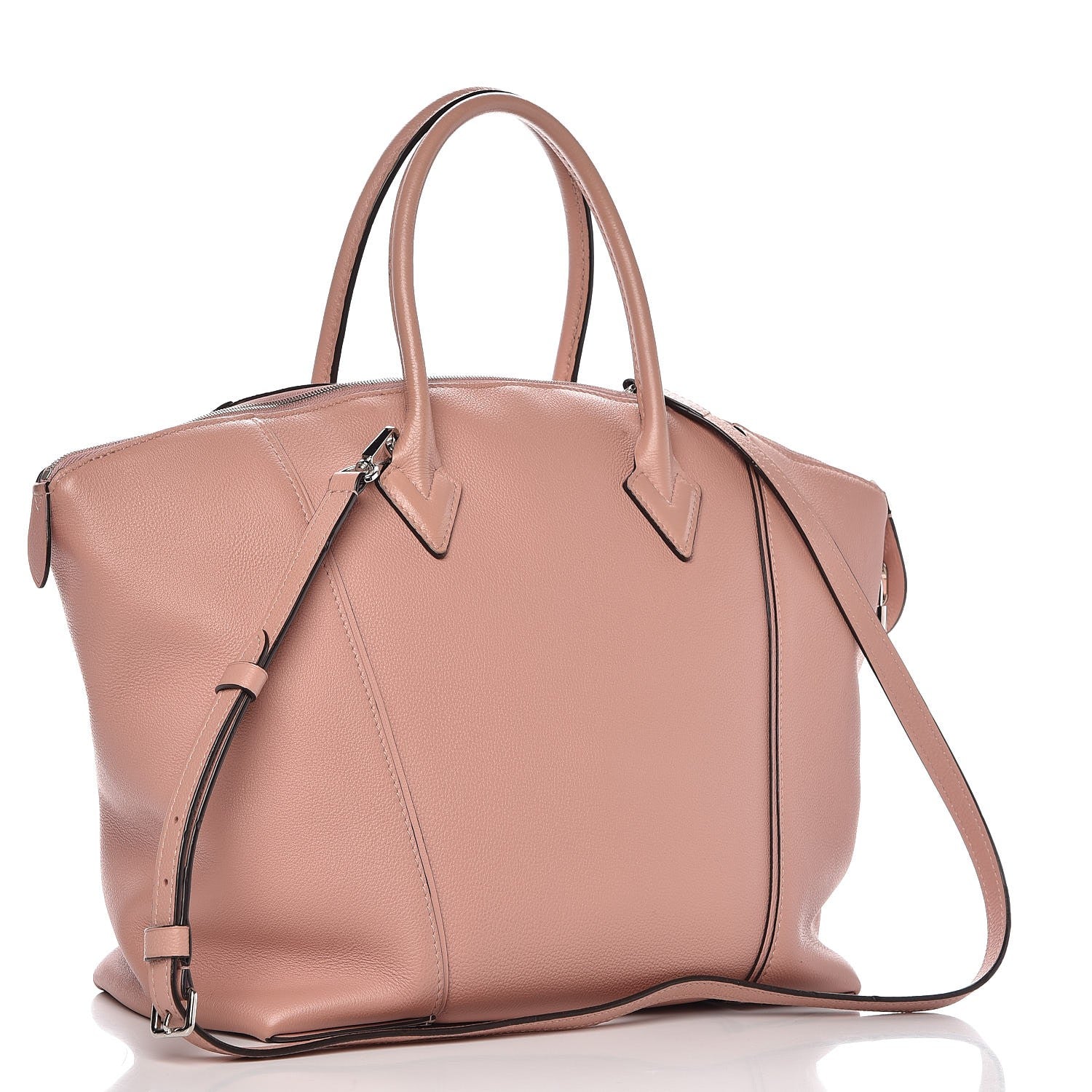 Louis Vuitton Veau Cachemire Soft Lockit MM Magnolia 3 of 17