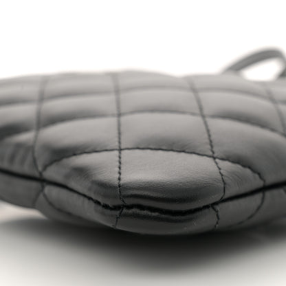 Chanel Lambskin Quilted Crossbody Bag Black 10 of 11