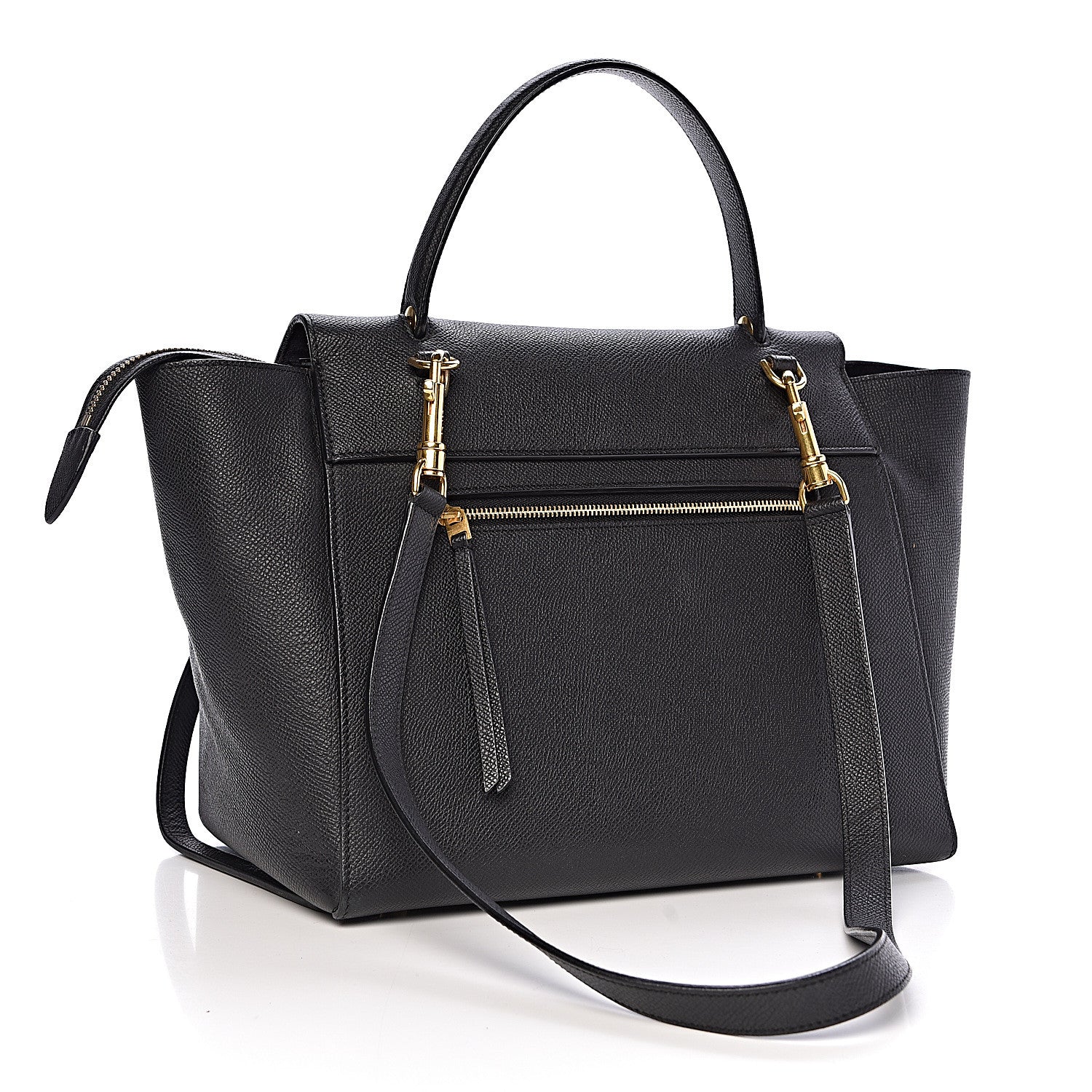 Celine Grained Calfskin Mini Belt Bag Black 3 of 10