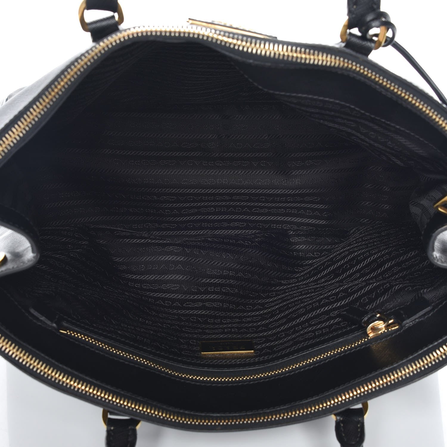 Prada Saffiano Large Galleria Double Zip Tote Black 5 of 7