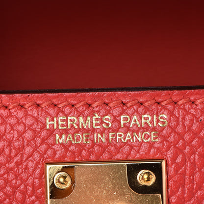 Hermes Epsom Mini Kelly Sellier 20 Rouge Tomate 26 of 29