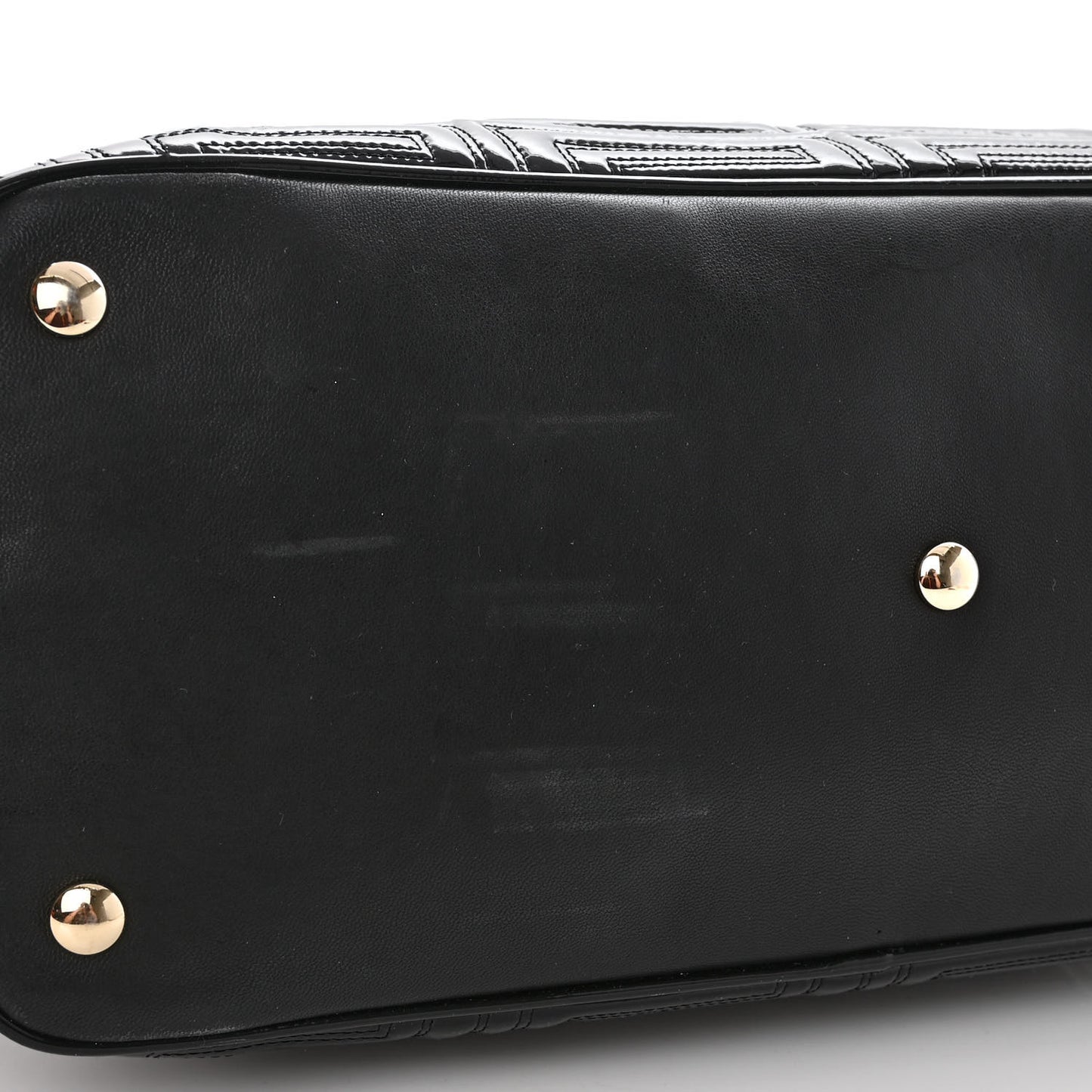 Patent Borsa Couture Shoulder Bag Black