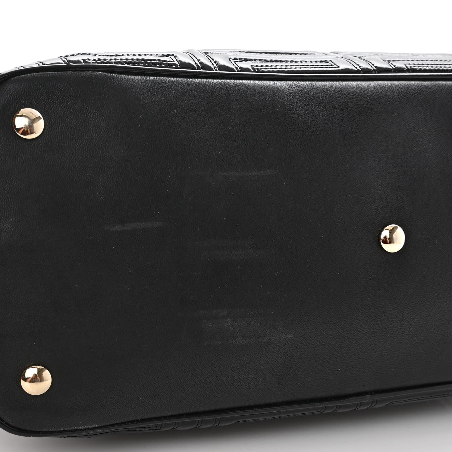 Versace Patent Borsa Couture Shoulder Bag Black 10 of 10