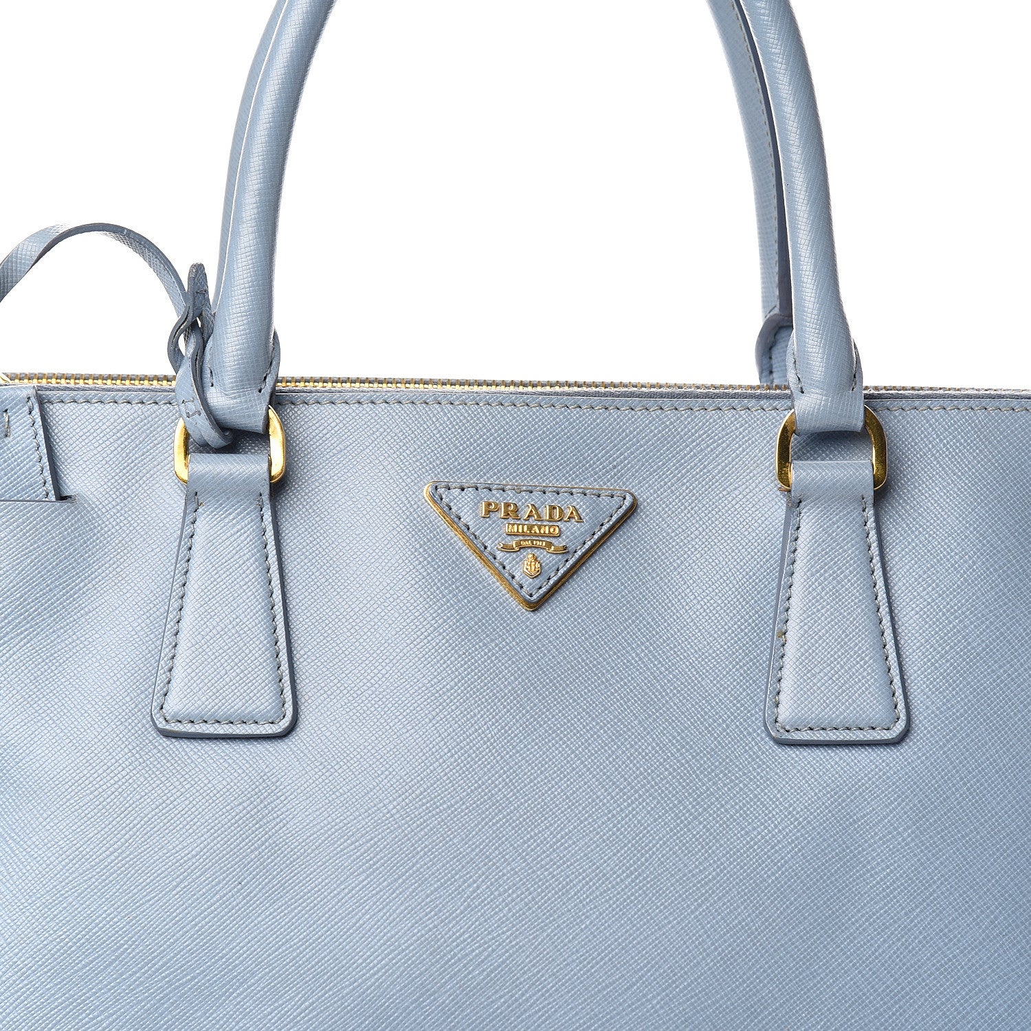 Prada Saffiano Medium Galleria Double Zip Tote Aviazione 20 of 20