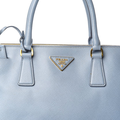 Prada Saffiano Medium Galleria Double Zip Tote Aviazione 20 of 20