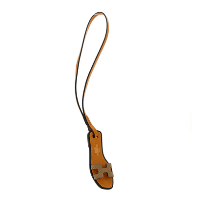 Hermes Epsom Butler Calfskin Hunter Oran Nano Bag Charm Etoupe 1 of 4
