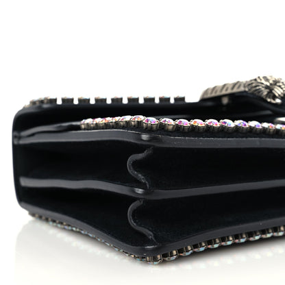 Gucci Suede Crystal Small Dionysus Shoulder Bag Black 4 of 13