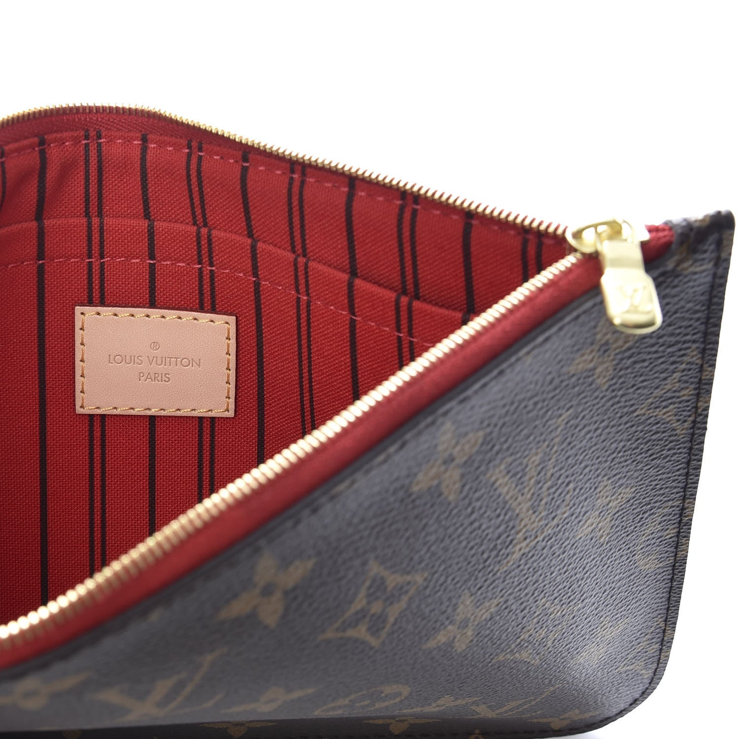 Louis Vuitton Monogram Neverfull MM GM Pochette Cherry 6 of 8