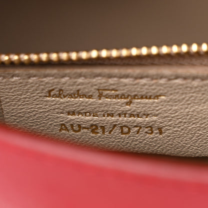 Salvatore Ferragamo Calfskin Abbey Crossbody Shoulder Bag Red Multicolor 7 of 11