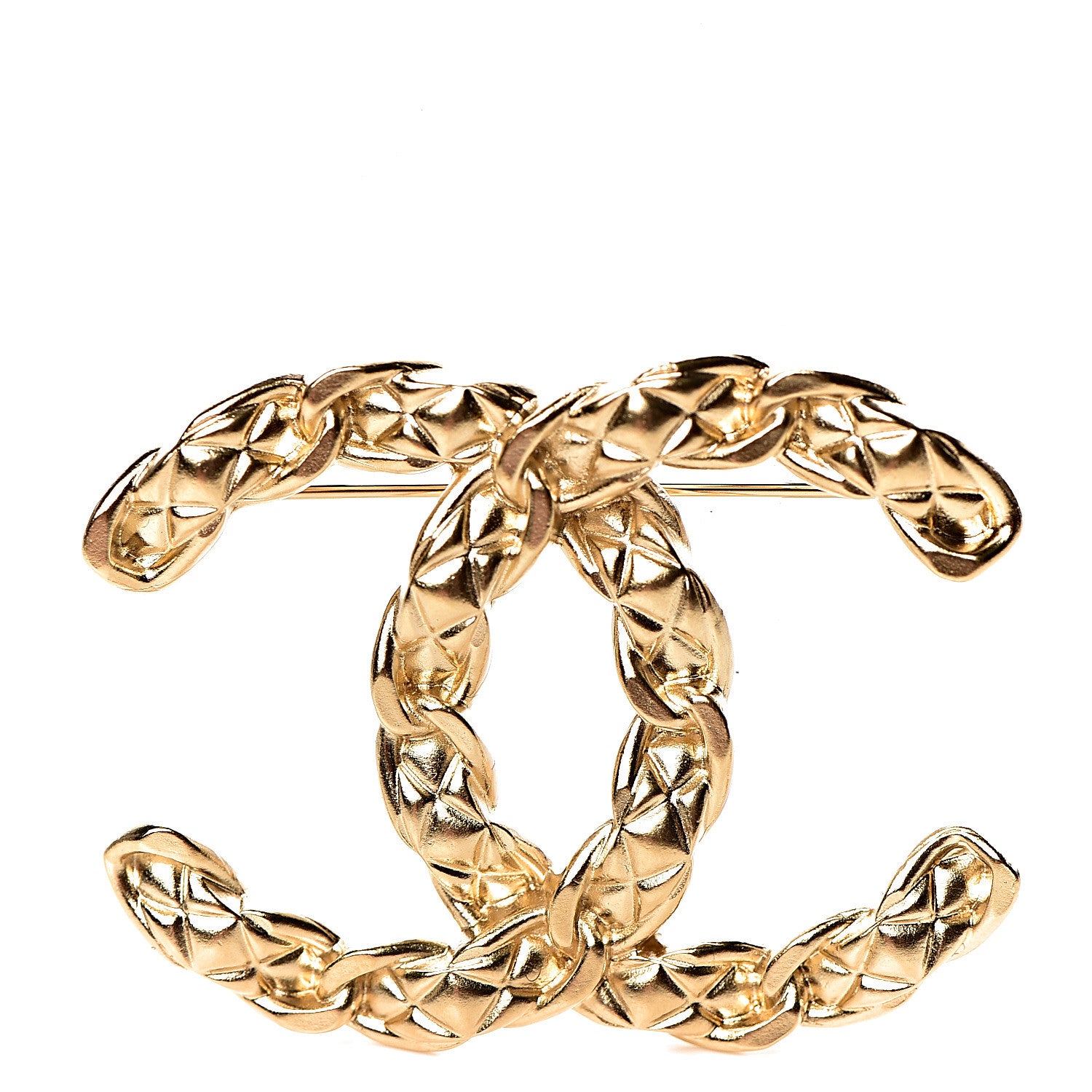 Chanel Metal CC Brooch Gold 1 of 5