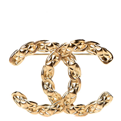 Chanel Metal CC Brooch Gold 1 of 5