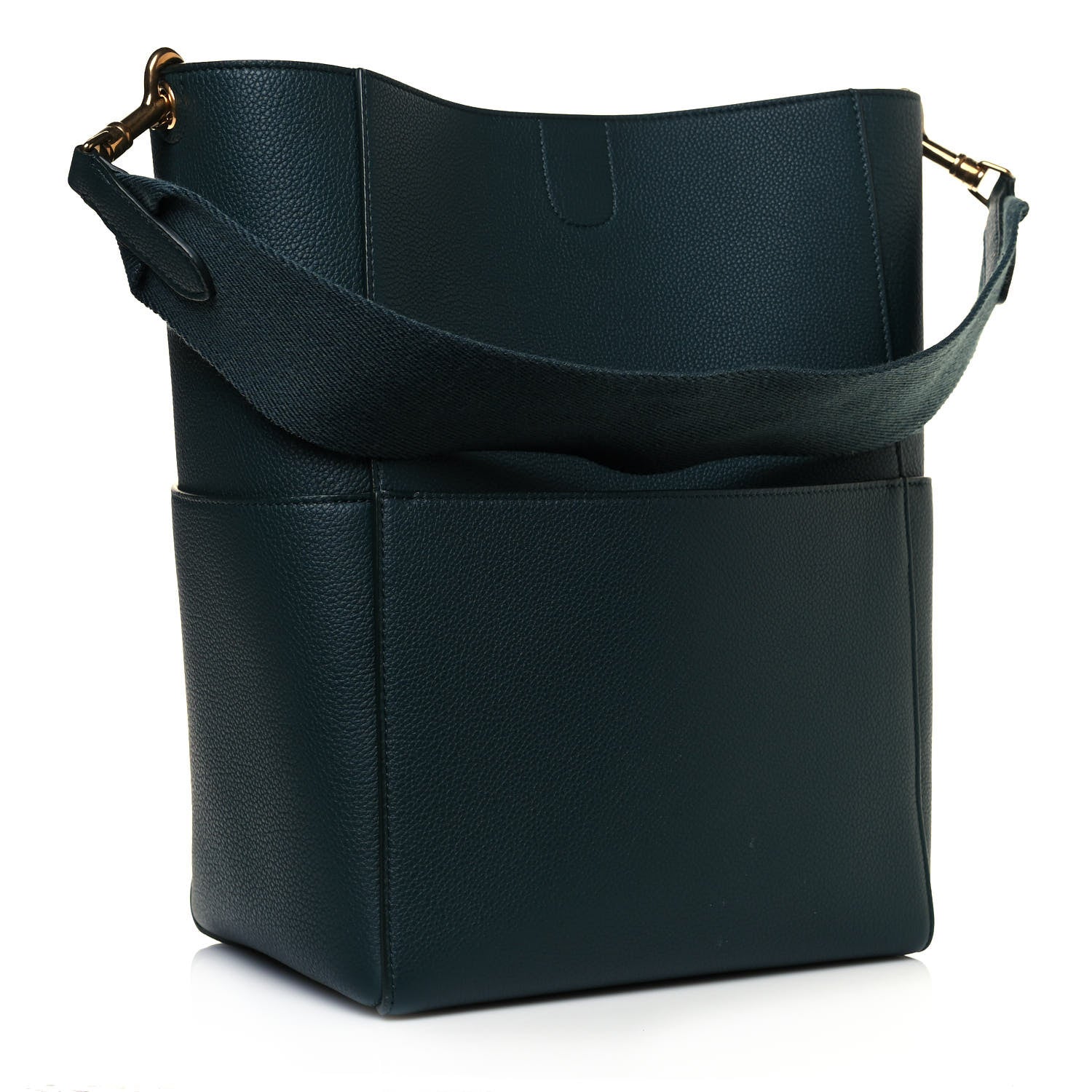 Celine Soft Grained Calfskin Sangle Bucket Bag Amazone 3 of 10