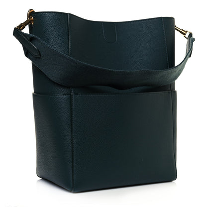 Celine Soft Grained Calfskin Sangle Bucket Bag Amazone 3 of 10