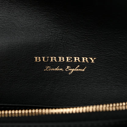Burberry House Check Bridle Calfskin Small Madison Buckle Bag Black 5 of 9