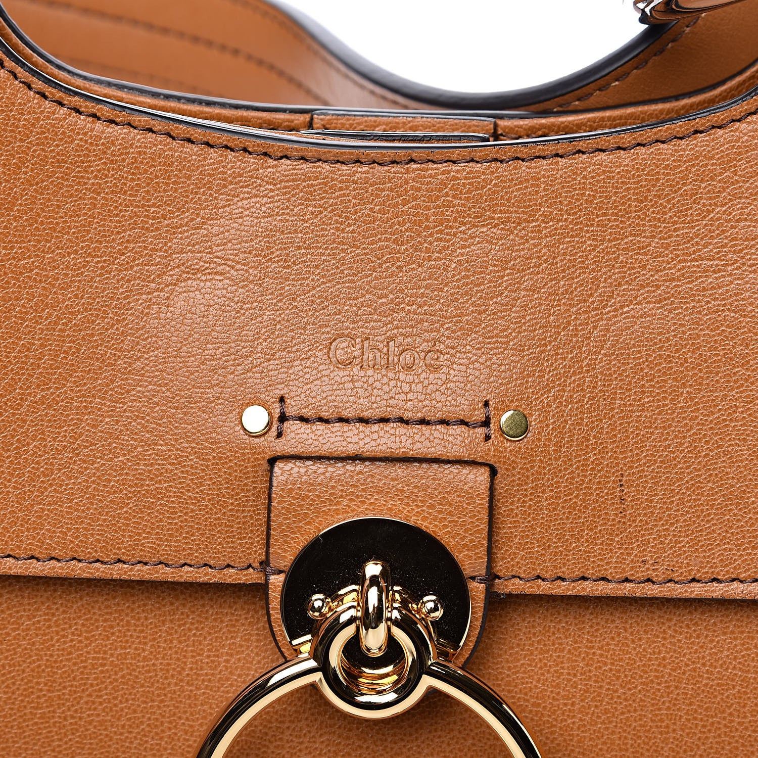 Chloe Calfskin Medium Tess Hobo Autumnal Brown 8 of 8