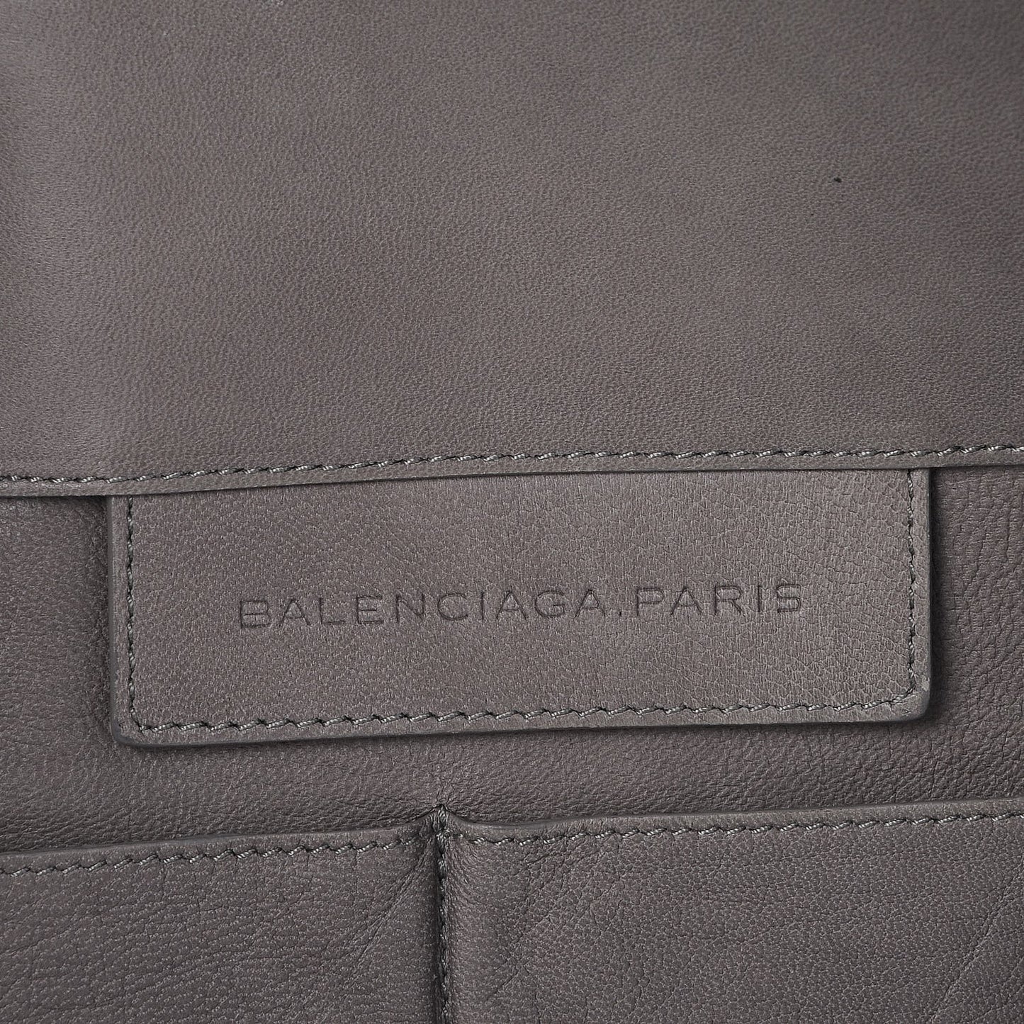 Veau Papier A4 Stitched Tote Grey