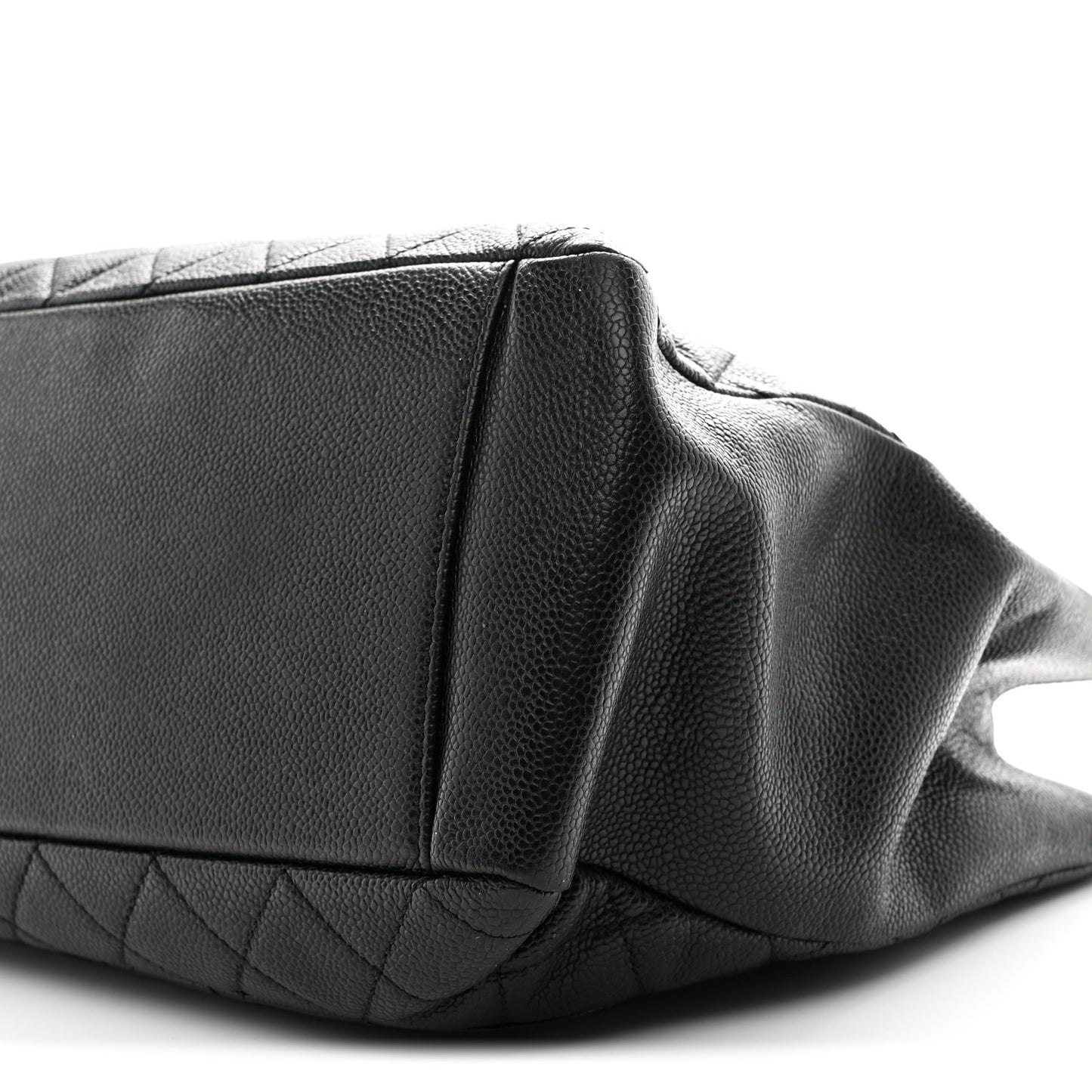 Caviar Quilted Grand Shopping Tote GST Black