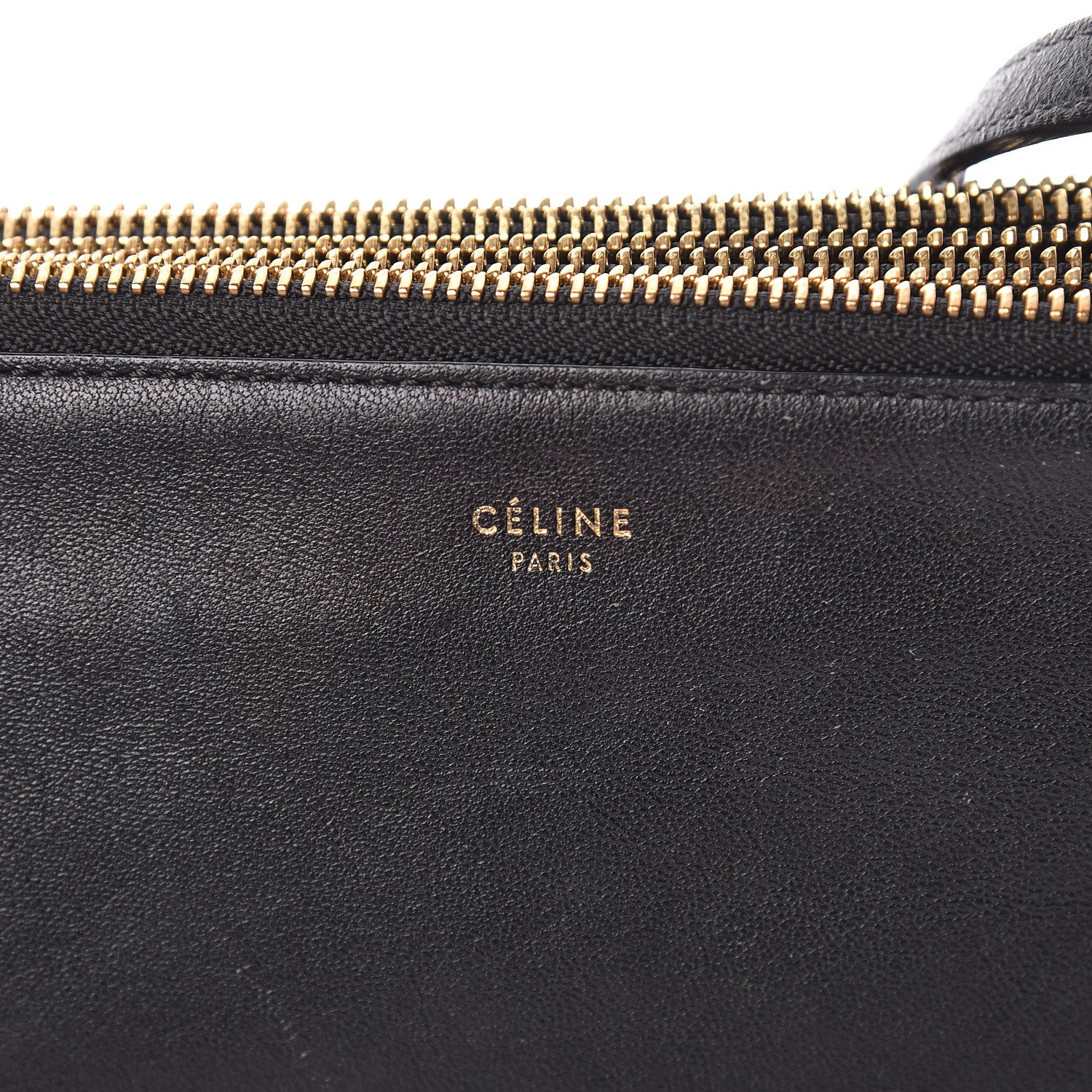 Celine Lambskin Small Trio Crossbody Bag Black 8 of 18