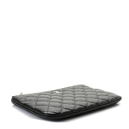 Chanel Caviar Quilted Cosmetic Case Black 4 of 9